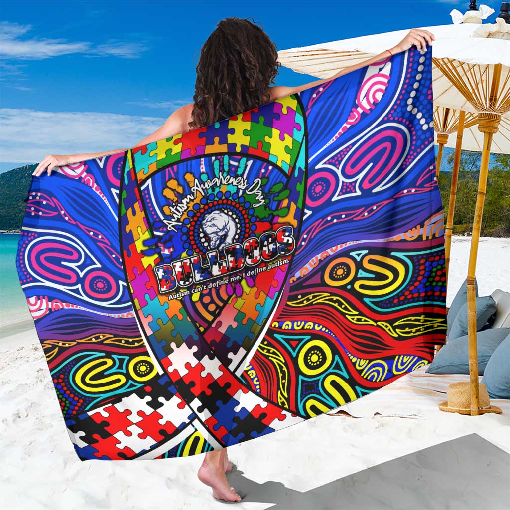 Autism Awareness Australia Western Bulldogs Sarong Aboriginal Indigenous Art