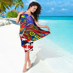 Autism Awareness Australia Western Bulldogs Sarong Aboriginal Indigenous Art