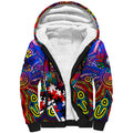 Autism Awareness Australia Western Bulldogs Sherpa Hoodie Aboriginal Indigenous Art