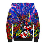 Autism Awareness Australia Western Bulldogs Sherpa Hoodie Aboriginal Indigenous Art