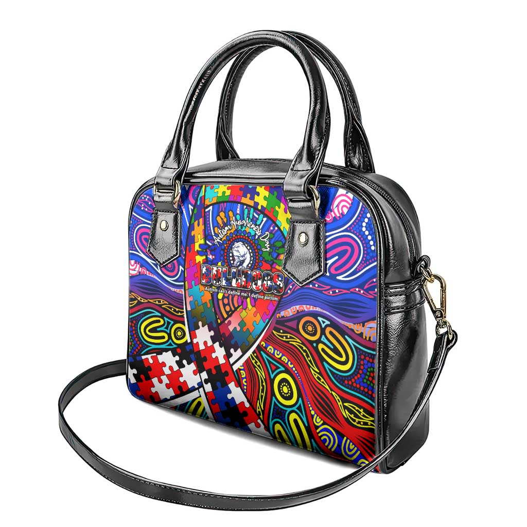 Autism Awareness Australia Western Bulldogs Shoulder Handbag Aboriginal Indigenous Art