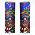 Autism Awareness Australia Western Bulldogs Skinny Tumbler Aboriginal Indigenous Art