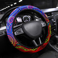 Autism Awareness Australia Western Bulldogs Steering Wheel Cover Aboriginal Indigenous Art