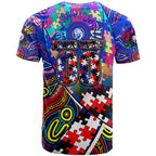 Autism Awareness Australia Western Bulldogs T Shirt Aboriginal Indigenous Art