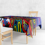Autism Awareness Australia Western Bulldogs Tablecloth Aboriginal Indigenous Art