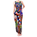 Autism Awareness Australia Western Bulldogs Tank Maxi Dress Aboriginal Indigenous Art