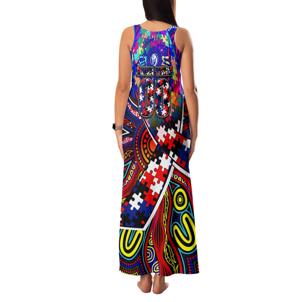Autism Awareness Australia Western Bulldogs Tank Maxi Dress Aboriginal Indigenous Art