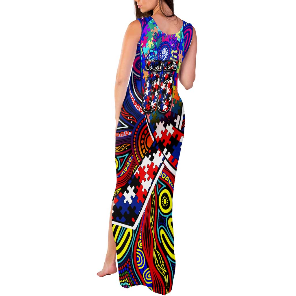 Autism Awareness Australia Western Bulldogs Tank Maxi Dress Aboriginal Indigenous Art