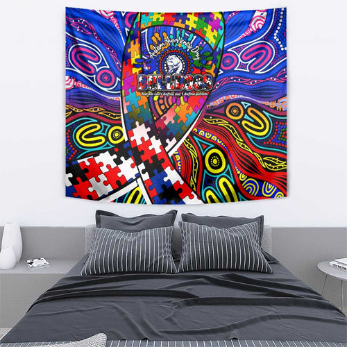 Autism Awareness Australia Western Bulldogs Tapestry Aboriginal Indigenous Art