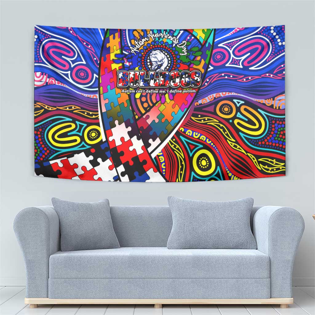 Autism Awareness Australia Western Bulldogs Tapestry Aboriginal Indigenous Art