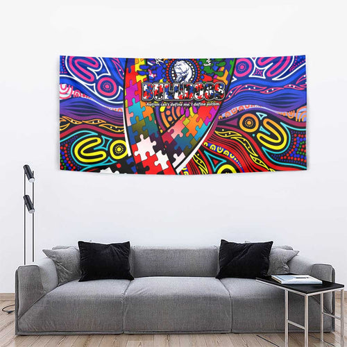 Autism Awareness Australia Western Bulldogs Tapestry Aboriginal Indigenous Art