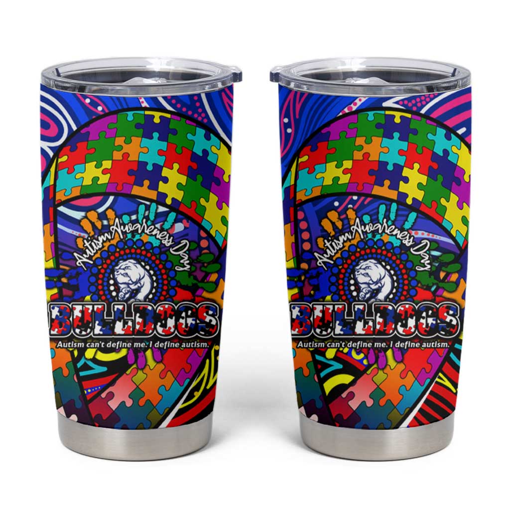 Autism Awareness Australia Western Bulldogs Tumbler Cup Aboriginal Indigenous Art