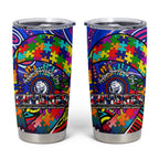 Autism Awareness Australia Western Bulldogs Tumbler Cup Aboriginal Indigenous Art