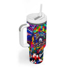 Autism Awareness Australia Western Bulldogs Tumbler With Handle Aboriginal Indigenous Art