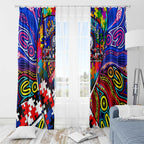 Autism Awareness Australia Western Bulldogs Window Curtain Aboriginal Indigenous Art
