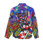 Autism Awareness Australia Western Bulldogs Women Casual Shirt Aboriginal Indigenous Art