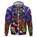 Autism Awareness Australia Western Bulldogs Zip Hoodie Aboriginal Indigenous Art