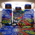 Autism Awareness Australia Geelong Cats Back Car Seat Cover Aboriginal Indigenous Art