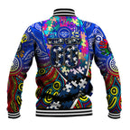Autism Awareness Australia Geelong Cats Baseball Jacket Aboriginal Indigenous Art