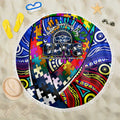 Autism Awareness Australia Geelong Cats Beach Blanket Aboriginal Indigenous Art