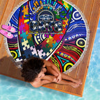 Autism Awareness Australia Geelong Cats Beach Blanket Aboriginal Indigenous Art