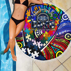 Autism Awareness Australia Geelong Cats Beach Blanket Aboriginal Indigenous Art