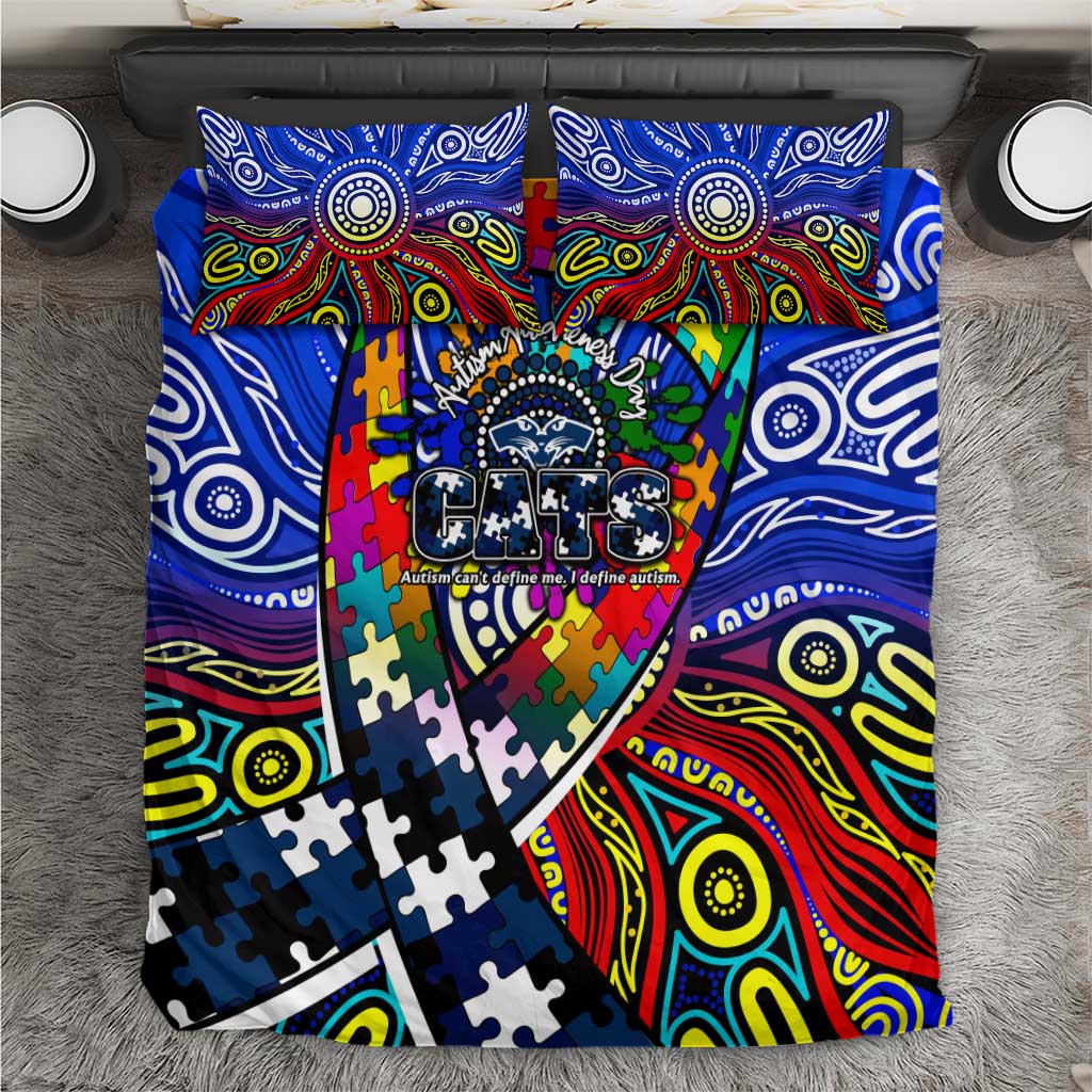Autism Awareness Australia Geelong Cats Bedding Set Aboriginal Indigenous Art