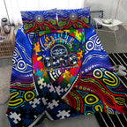Autism Awareness Australia Geelong Cats Bedding Set Aboriginal Indigenous Art