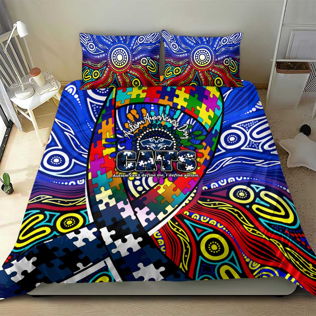 Autism Awareness Australia Geelong Cats Bedding Set Aboriginal Indigenous Art