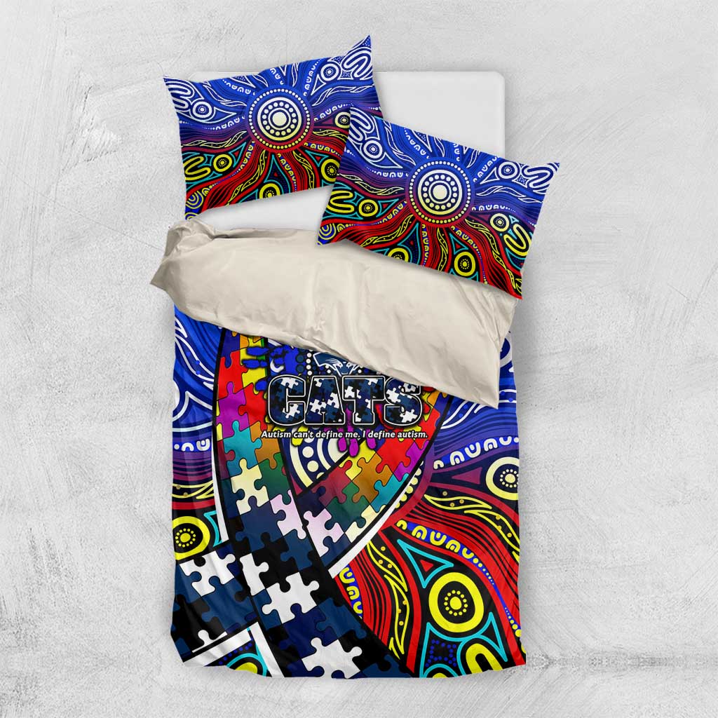 Autism Awareness Australia Geelong Cats Bedding Set Aboriginal Indigenous Art
