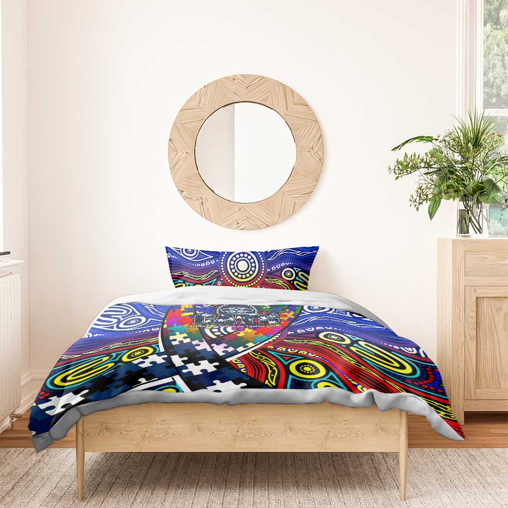 Autism Awareness Australia Geelong Cats Bedding Set Aboriginal Indigenous Art