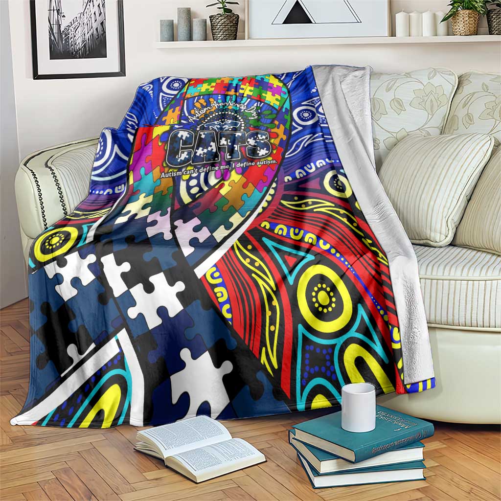 Autism Awareness Australia Geelong Cats Blanket Aboriginal Indigenous Art