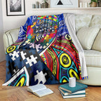 Autism Awareness Australia Geelong Cats Blanket Aboriginal Indigenous Art