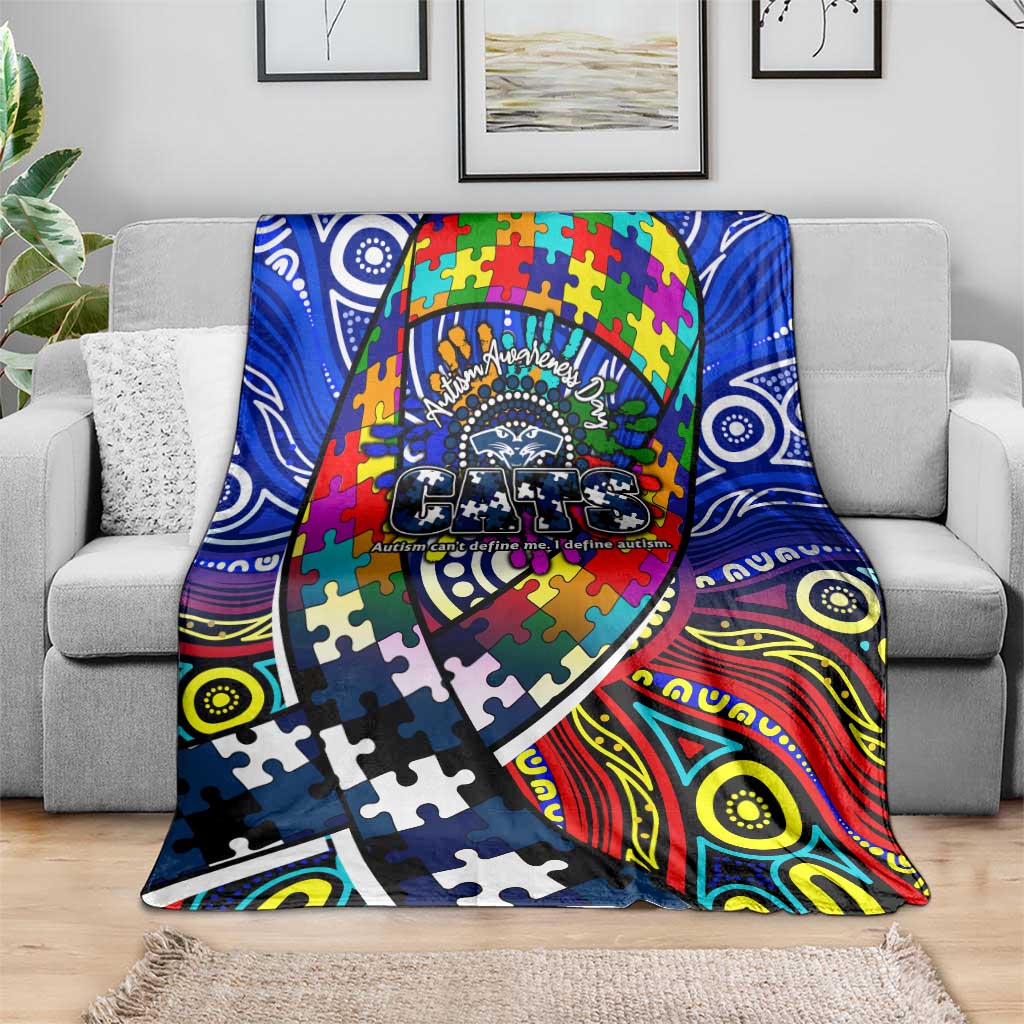 Autism Awareness Australia Geelong Cats Blanket Aboriginal Indigenous Art