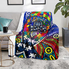 Autism Awareness Australia Geelong Cats Blanket Aboriginal Indigenous Art