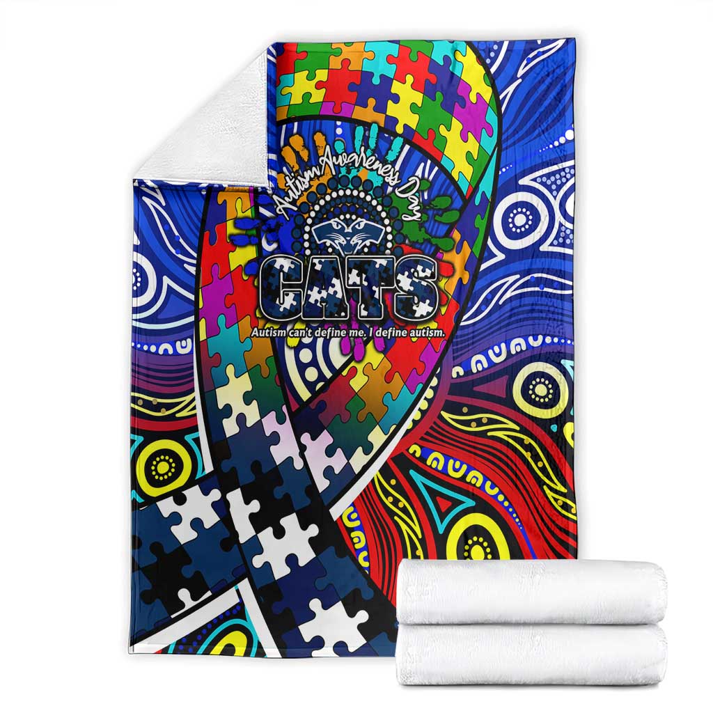 Autism Awareness Australia Geelong Cats Blanket Aboriginal Indigenous Art