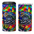Autism Awareness Australia Geelong Cats 4 in 1 Can Cooler Tumbler Aboriginal Indigenous Art