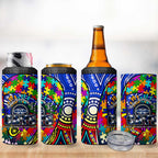 Autism Awareness Australia Geelong Cats 4 in 1 Can Cooler Tumbler Aboriginal Indigenous Art