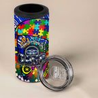 Autism Awareness Australia Geelong Cats 4 in 1 Can Cooler Tumbler Aboriginal Indigenous Art
