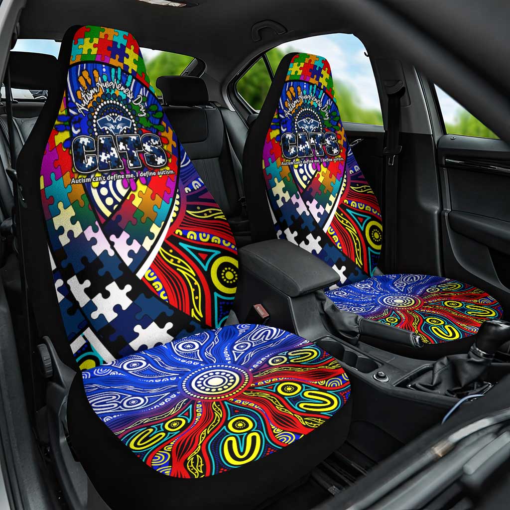 Autism Awareness Australia Geelong Cats Car Seat Cover Aboriginal Indigenous Art
