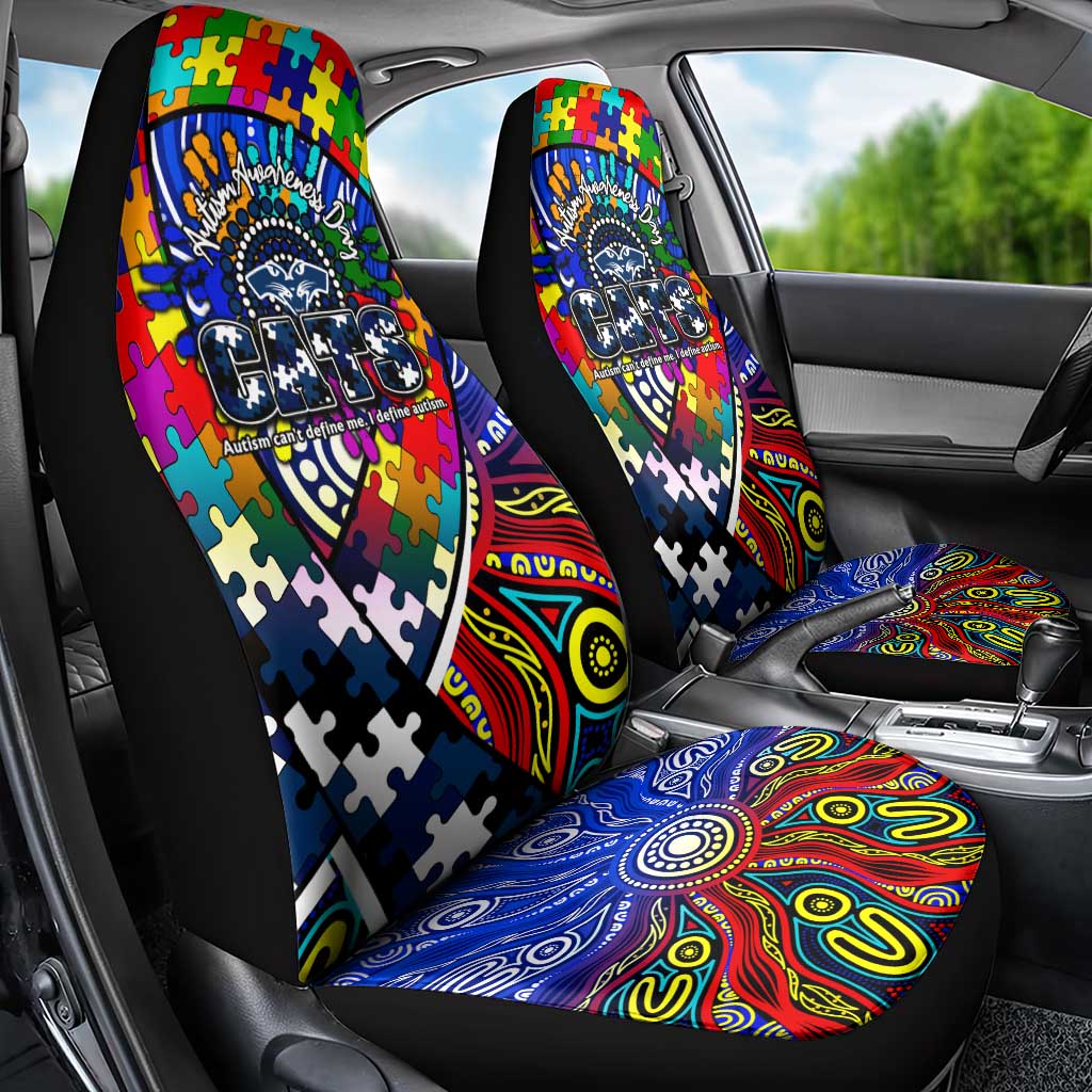 Autism Awareness Australia Geelong Cats Car Seat Cover Aboriginal Indigenous Art