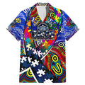 Autism Awareness Australia Geelong Cats Family Matching Mermaid Dress and Hawaiian Shirt Aboriginal Indigenous Art