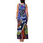 Autism Awareness Australia Geelong Cats Family Matching Tank Maxi Dress and Hawaiian Shirt Aboriginal Indigenous Art