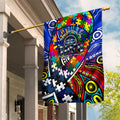 Autism Awareness Australia Geelong Cats Garden Flag Aboriginal Indigenous Art