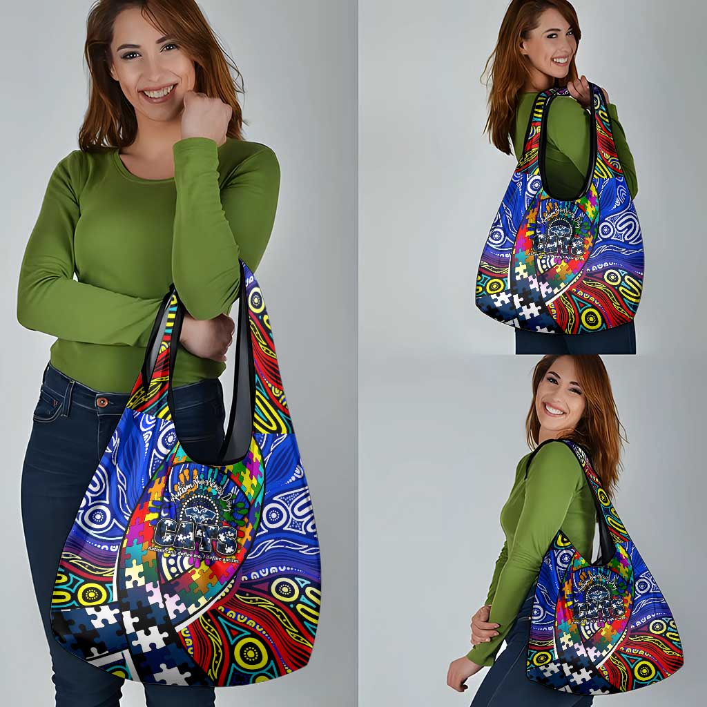 Autism Awareness Australia Geelong Cats Grocery Bag Aboriginal Indigenous Art