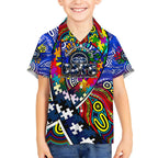 Autism Awareness Australia Geelong Cats Hawaiian Shirt Aboriginal Indigenous Art