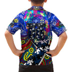 Autism Awareness Australia Geelong Cats Hawaiian Shirt Aboriginal Indigenous Art