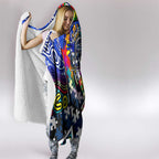 Autism Awareness Australia Geelong Cats Hooded Blanket Aboriginal Indigenous Art