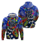 Autism Awareness Australia Geelong Cats Hoodie Aboriginal Indigenous Art