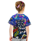 Autism Awareness Australia Geelong Cats Kid T Shirt Aboriginal Indigenous Art